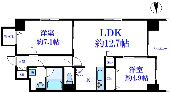 パークフラッツ日本橋馬喰町 間取り