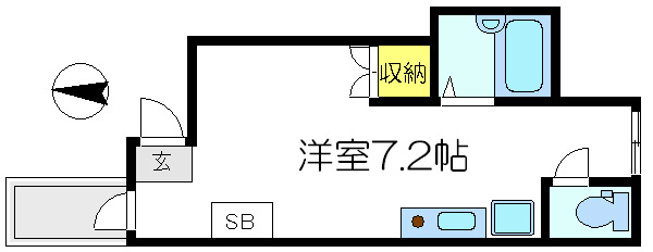 2525コーポラス 間取り図