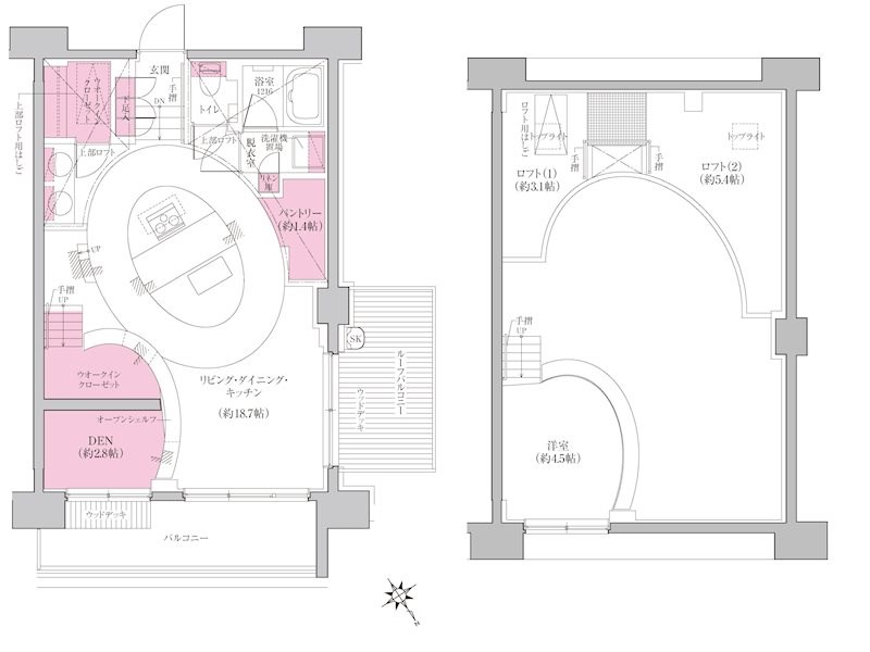 レジディア門前仲町プレイス  間取り図