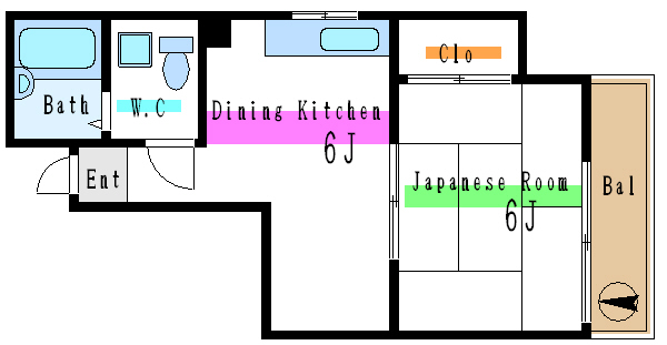 サンハイツ桑葉  間取り図