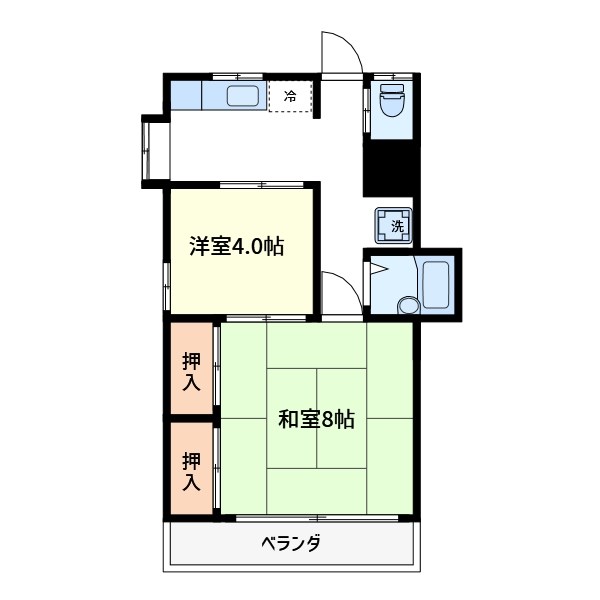 第二青葉荘 間取り図