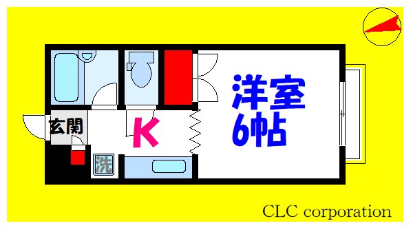 ピアフルール2   間取り図