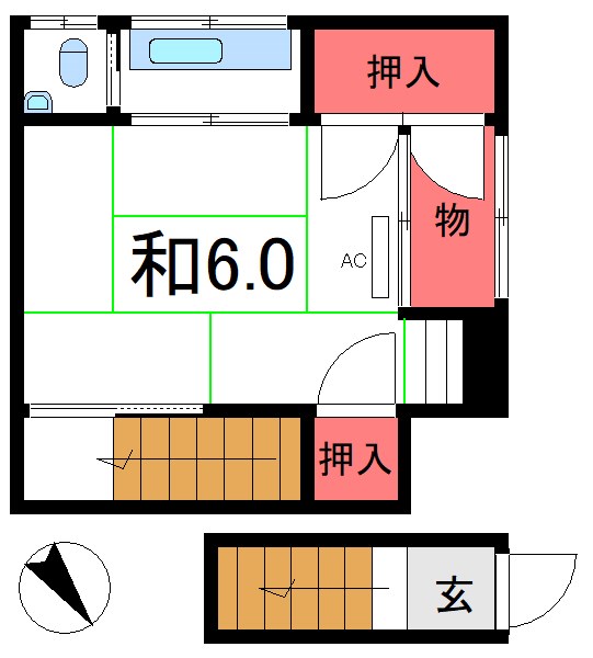 奈良荘 間取り図