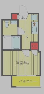 メルディアオレンジサンモール  間取り図