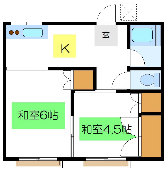 栄コーポ 間取り図