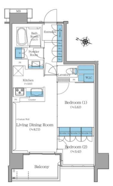 ブランシエスタ王子  間取り図