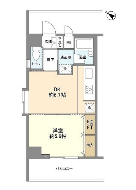 マンションアクロス西巣鴨 間取り図