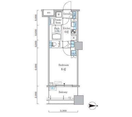 パークキューブ亀戸  間取り図