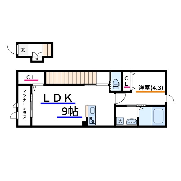 Grandeur東綾瀬（グランドゥール東綾瀬） 間取り図