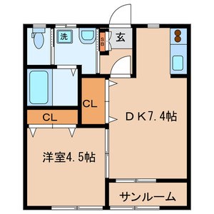 コーポＫⅡ 間取り図