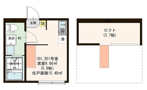 ル・ソレイユ五反野 間取り図