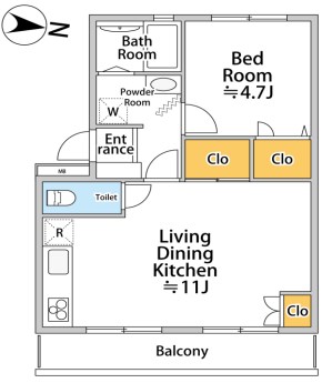 協和コーポ６ 間取り図