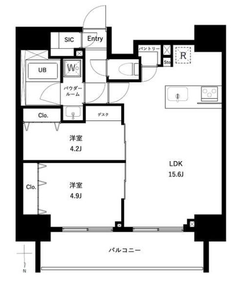 アーバンパーク王子Ⅱ  間取り図