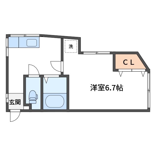 新栄荘 間取り図