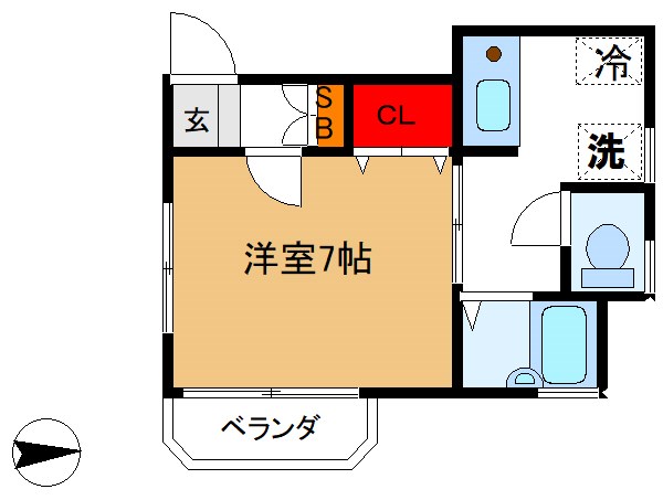 クレストⅠ   間取り