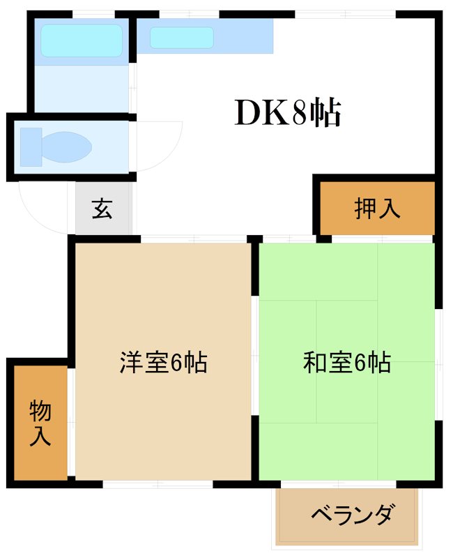 下篠崎サンハイツ 間取り