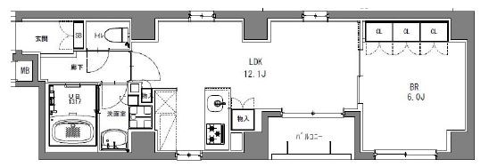 S-RESIDENCE日本橋馬喰町   間取り図