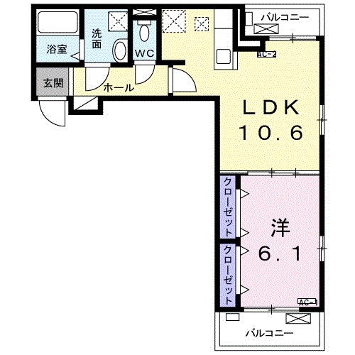 ソレアード西尾久  間取り図