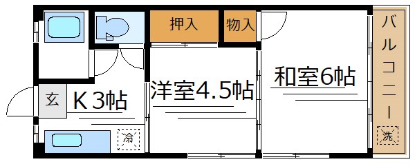 岡田マンション 間取り図