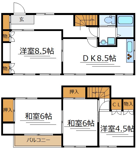 岡田貸家 間取り