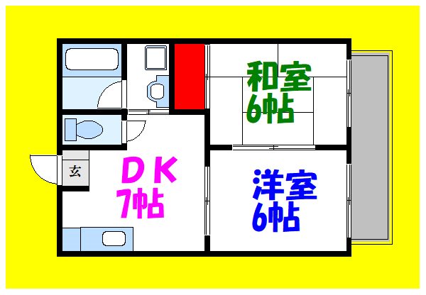 第3中川ハイツ 間取り図