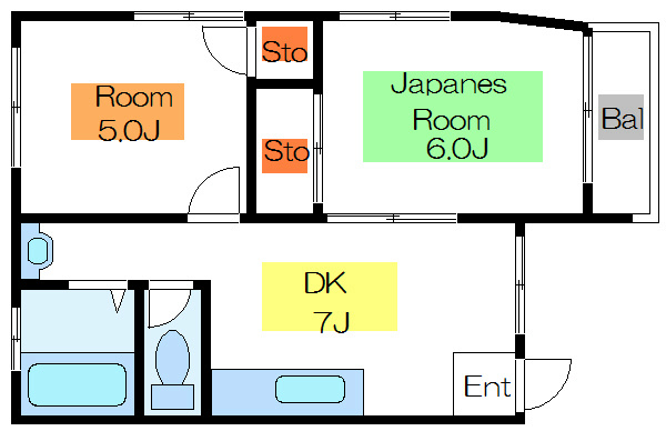 太陽ハイツ B棟 間取り