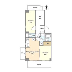 コンフォリア竹ノ塚ウエスト 間取り図