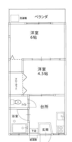 第二ヒルズハウス 間取り図