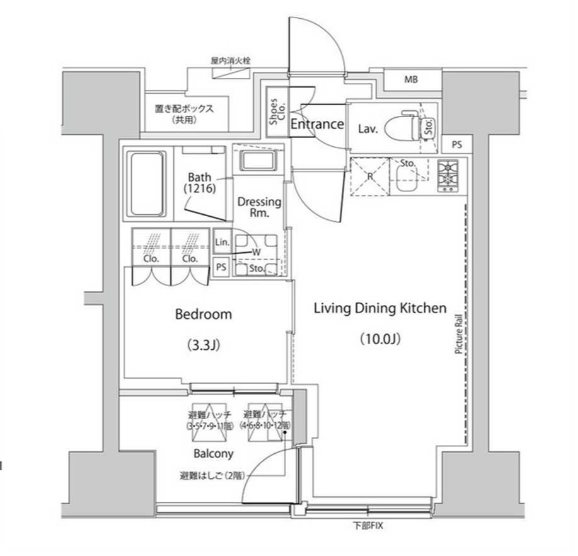 ザ・パークハビオ人形町レジデンス 間取り図