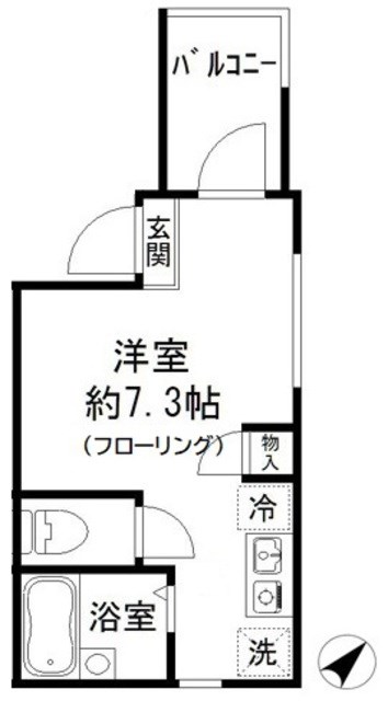 MELDIA梅田Ａ 間取り図