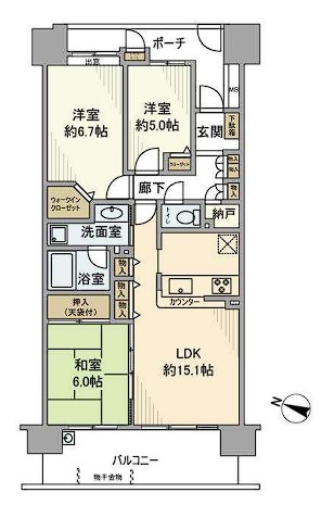 東京アクア―ジュ 間取り図