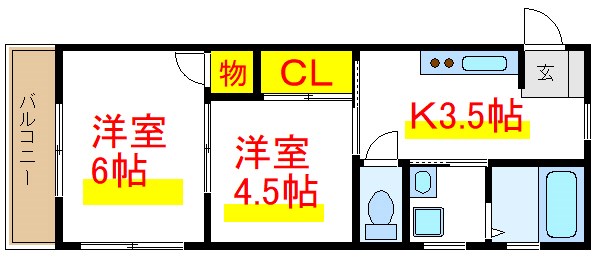 サンハイム尾館  間取り図