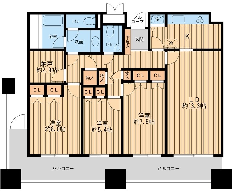 リバーサイド隅田セントラルタワーパレス  間取り図