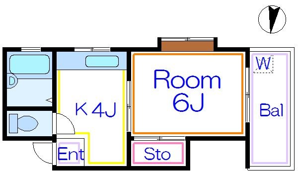 コーポ長崎 間取り図