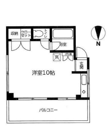 丸越ハイツ 間取り図