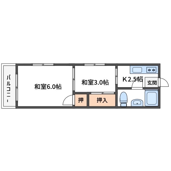 土山マンション 間取り図