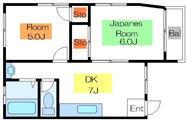 太陽ハイツＢ棟 間取り図