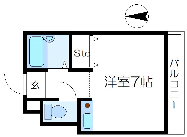 フレーシェル石川 間取り図