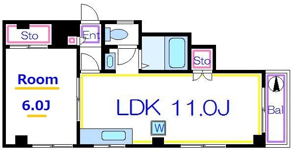 メゾン竹中 間取り図