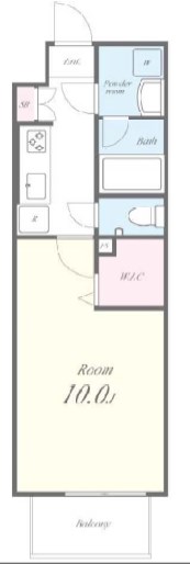 N residence SUMIYOSHI  間取り図