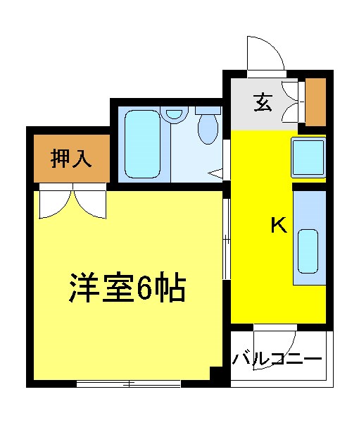 パインプレジオ 305号室 間取り