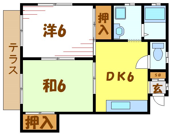 メゾン・ド・リヴェール  間取り図