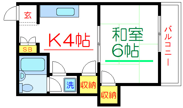 スパローハイツⅡ   間取り図