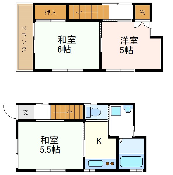 青戸７丁目戸建 間取り図