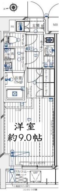 レガリス大島 間取り図