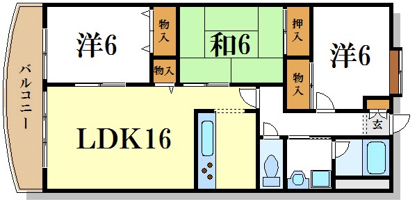 コンフォール瑞江Ⅱ 間取り図