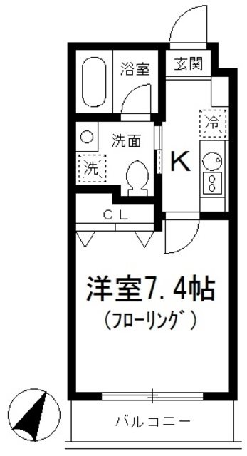 グランアセット月島 間取り図