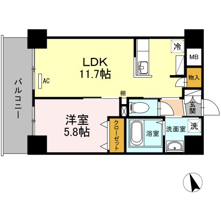 ブリスキューブ   間取り図