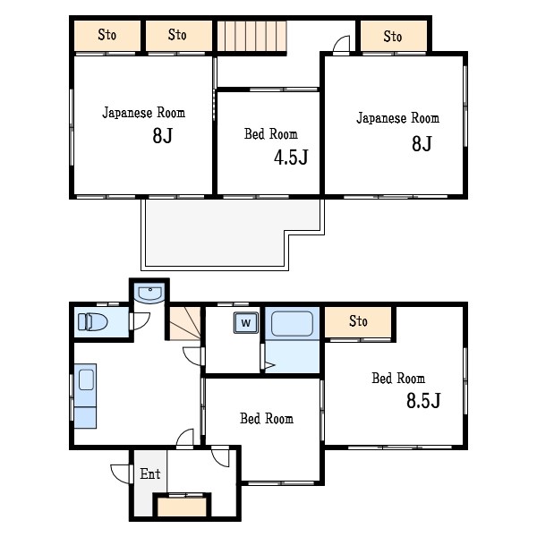 東小松川奥屋 間取り図