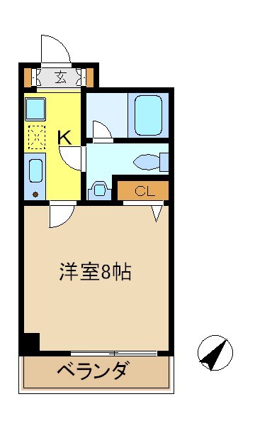 エヴァーリビオン 203号室 間取り